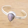 Lavender Labradorite Cuff Bracelet