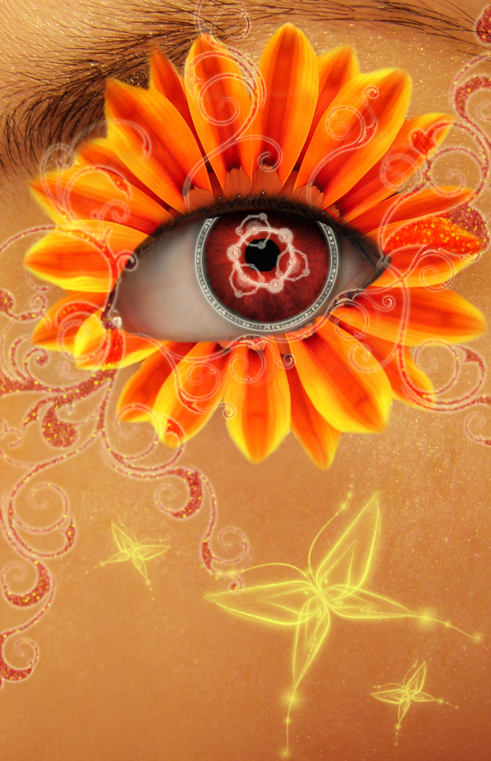 Eye and flower