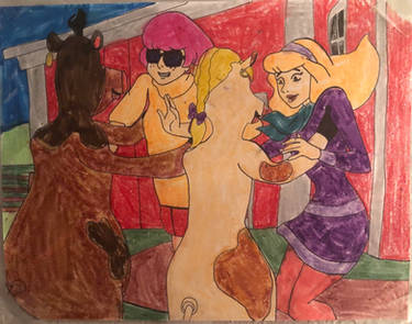 Velma And Daphne Give Them A Piggyback Ride by maxamizerblake on DeviantArt