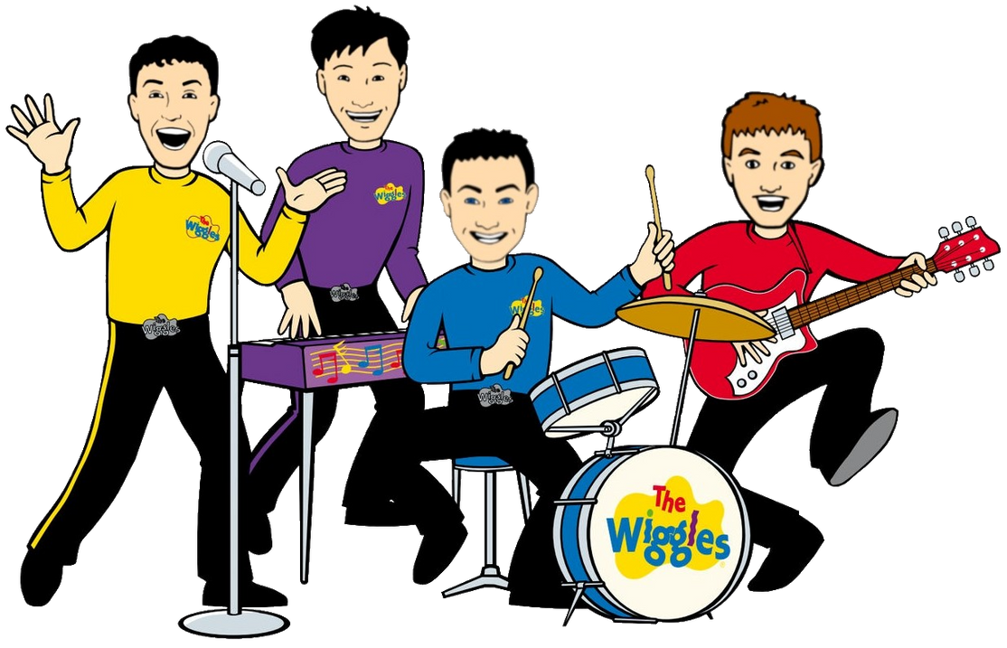 The Cartoon Og Wiggles Are Playing The Band By Maxamizerblake On Deviantart