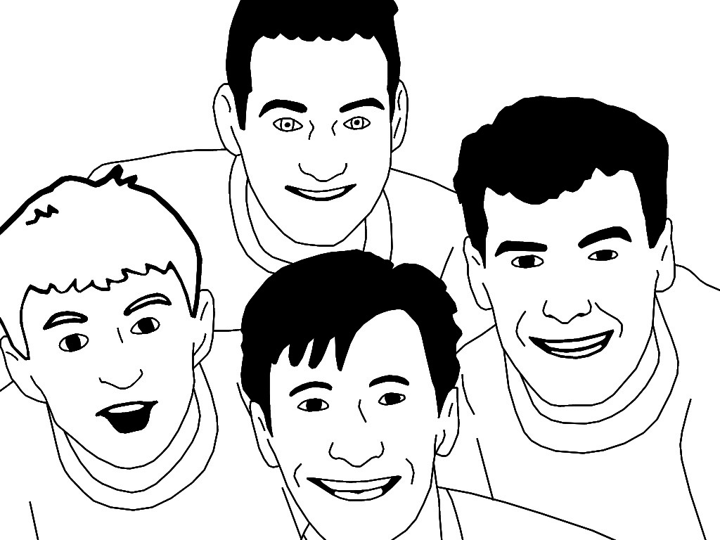 The Cartoon Wiggles 1997 Fanmade Coloring Pages 4 by maxamizerblake on
