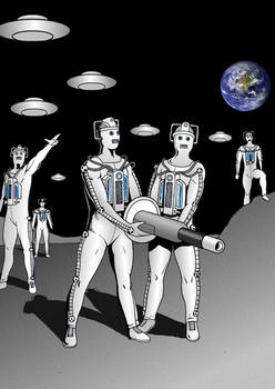 Cybermen on the Moon