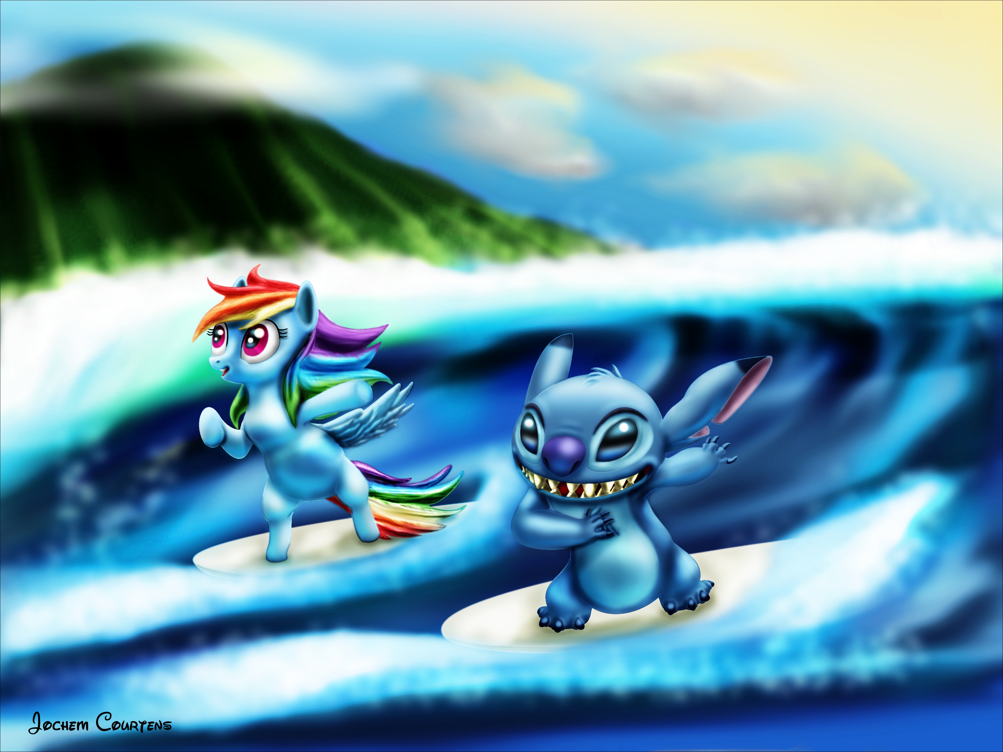 Surfing Stitch and Dash