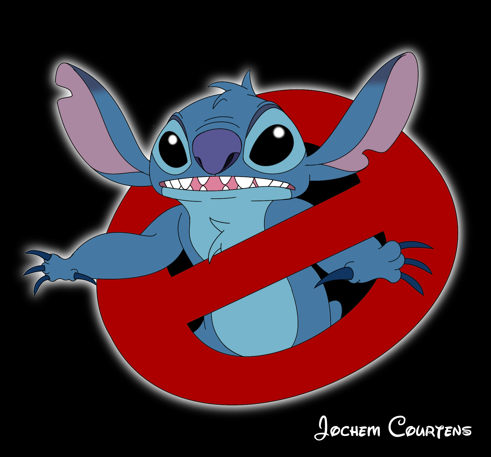 Stitch doodle ghostbuster