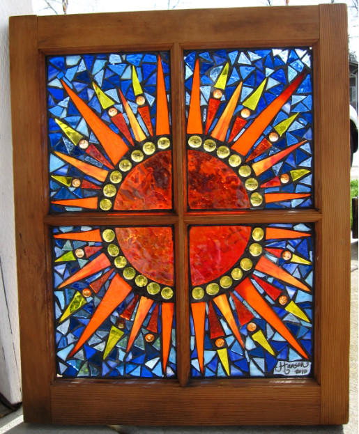Stain Glass Mosaic Window Sun by reflectionsshattered on DeviantArt