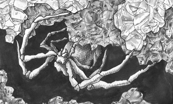 Inkoween Day 8- Rock Spider