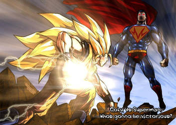 Goku vs Majin Superman