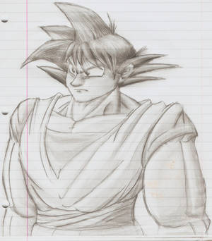 Goku Pencil Drawing