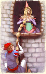 Rapunzel plays hard to get