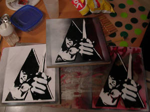 A Clockwork Orange stencil