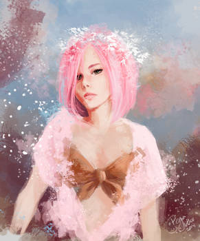 Pink Girl - sketch