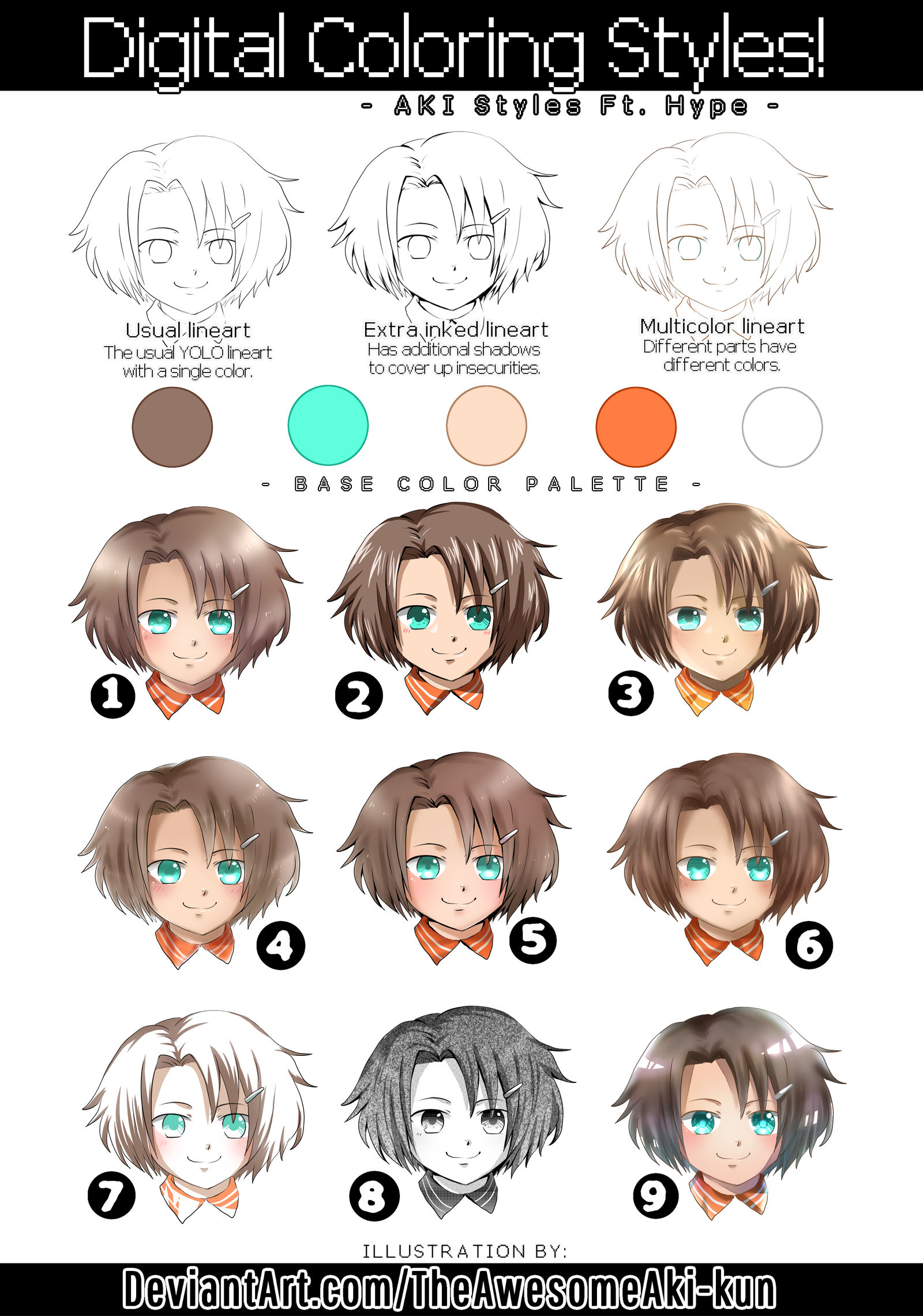 8 Hair Colours on Anime Man by sassie-kay on DeviantArt