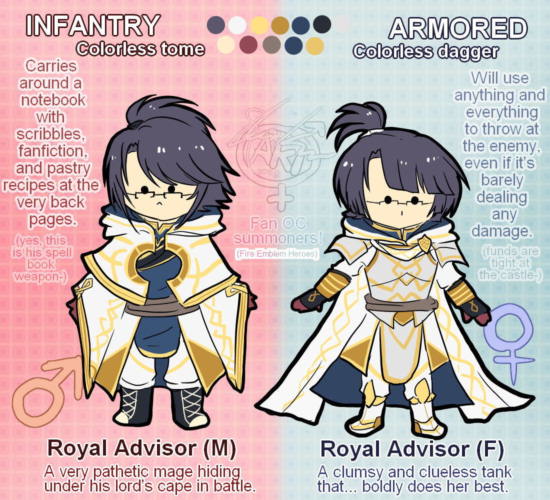 Royal Assistant Roleplay Roles Royal Advisors design sheet by TheAwesomeAki-kun on DeviantArt