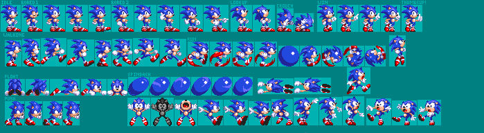 Sonic 3 R3imagined Test Sonic Push Sprites by LukeAural2 on DeviantArt