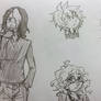Ambre, Jonathan, Clarisse and Seira (FIRST SKETCH)