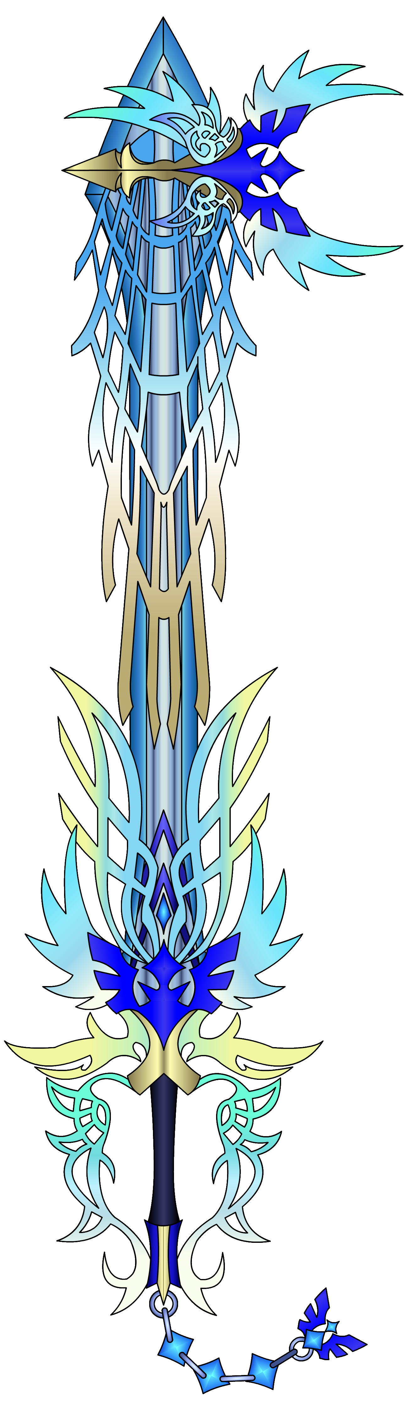 Custom Keyblade - Ultima Weapon (Ascend) Coloured by flarespire on ...