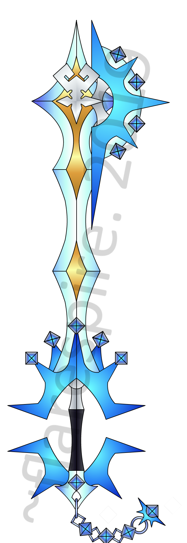Custom Keyblade - Auroral Radiance by flarespire on DeviantArt