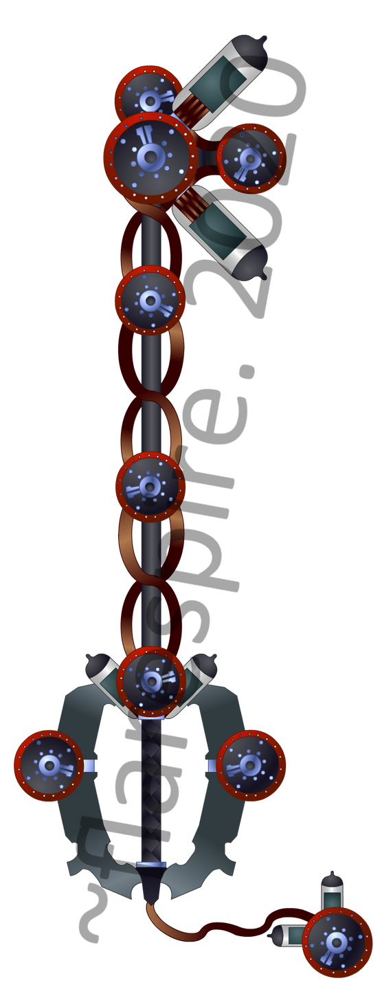 Custom Keyblade Comission - CL - Franzs Keyblade by flarespire on ...