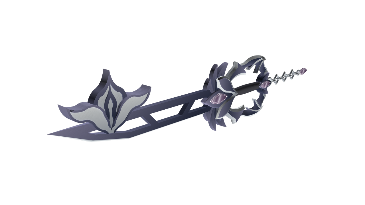 Custom Keyblade 3D Model - Shadowfall by flarespire on DeviantArt