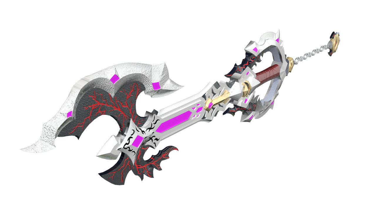 Custom 3D Keyblade Commission - Sententia by flarespire on DeviantArt