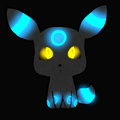 Pokemon Doodle 1 Shiny Umbreon