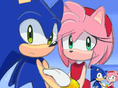 🌸magenta_mel🌸🇵🇸 على X: Family Portrait ✨ (?) Sonic Au🌸 #sonamy  #SonicTheHedgehog #sonicau  / X