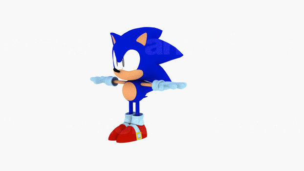 Maya Animation test - Classic Sonic