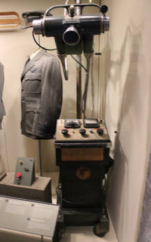 Medical uniform and a portable x-ray machine