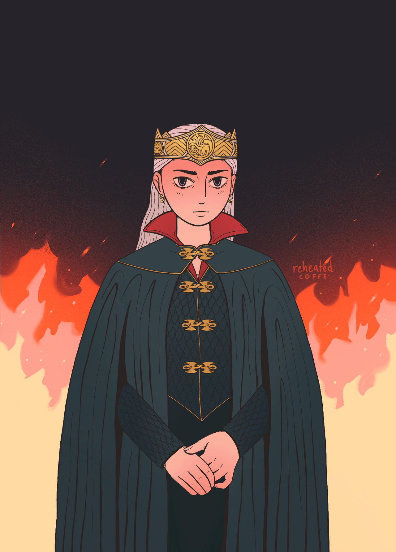 Queen Raneri Queen Rhaenyra by reheatedcoffe on DeviantArt