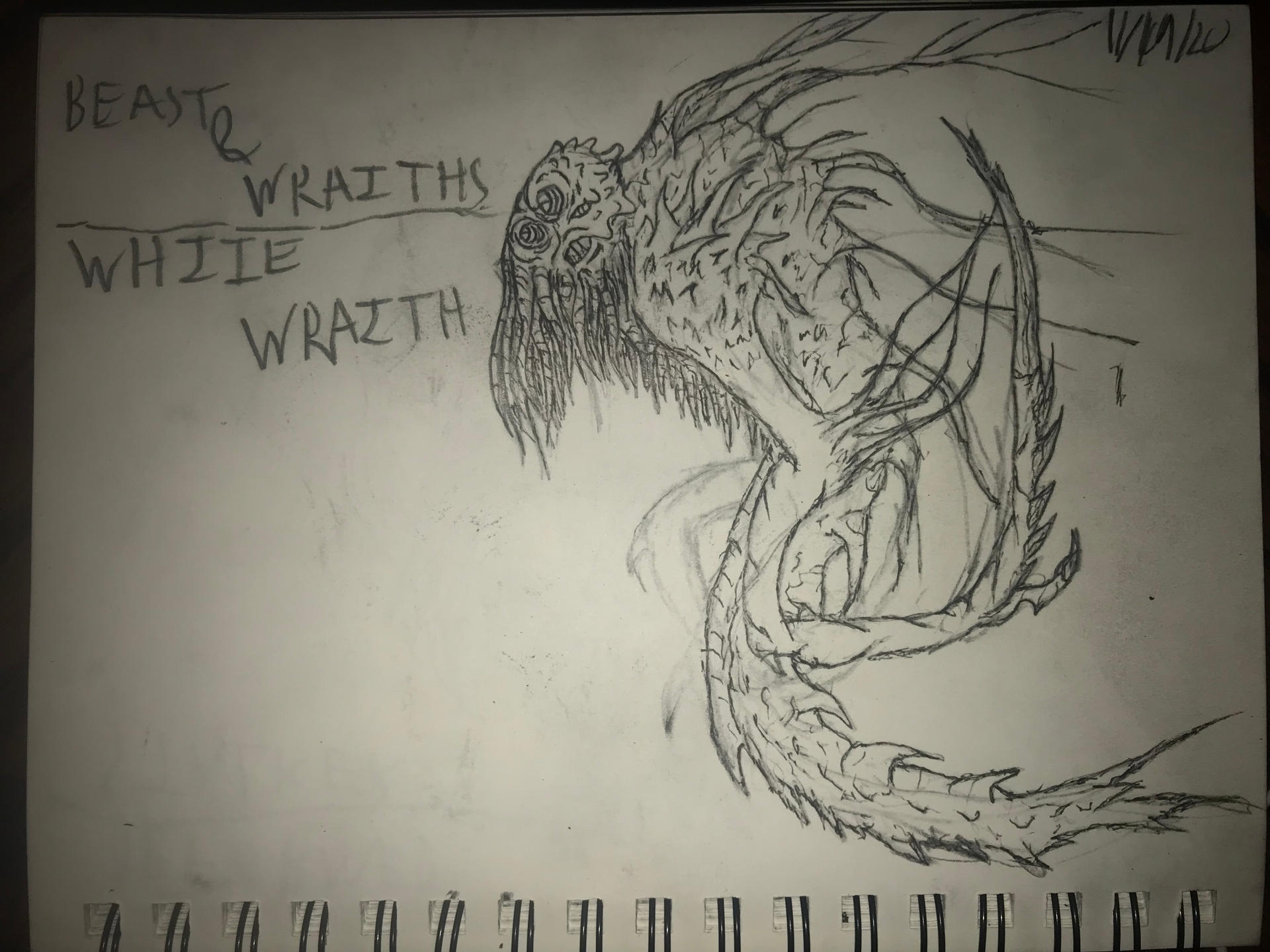 Beast and Wraiths: White Wraith by CreaturesandMonsters on DeviantArt