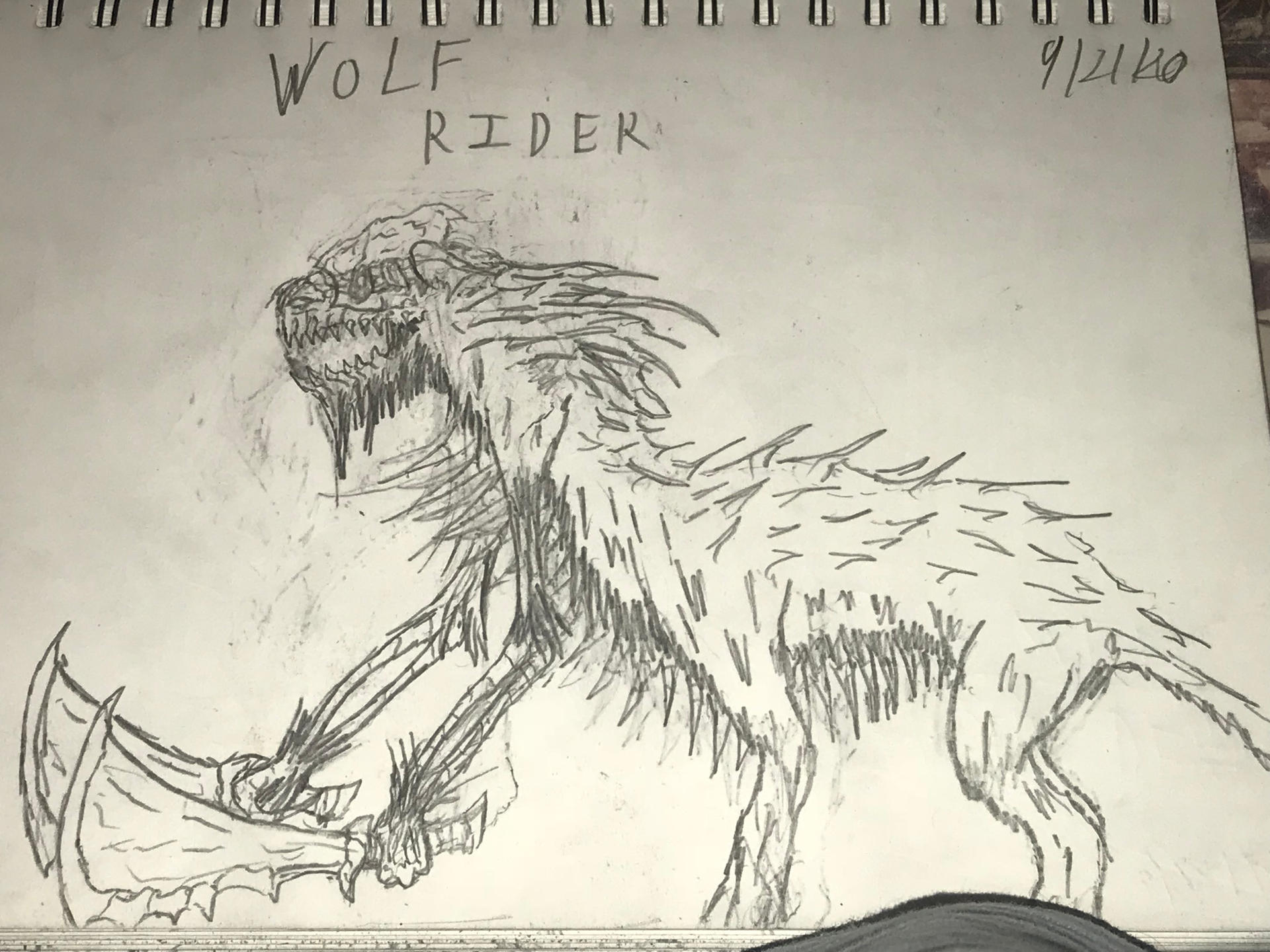 Wolf Rider by CreaturesandMonsters on DeviantArt