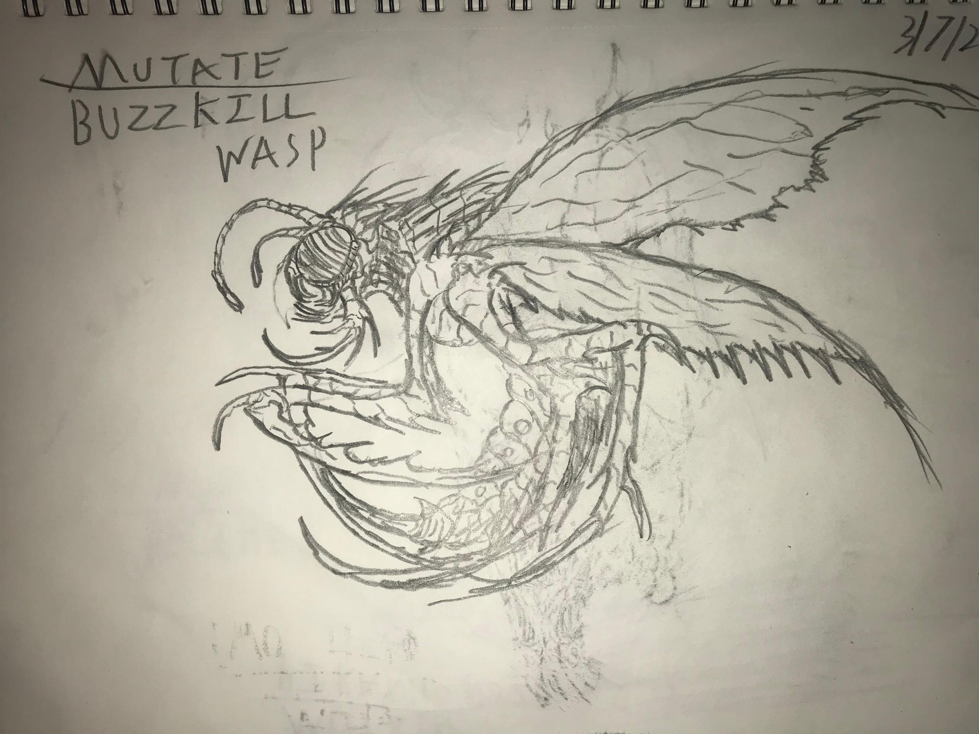 Buzzkill Insect Mutate: Buzzkill Wasp by CreaturesandMonsters on DeviantArt