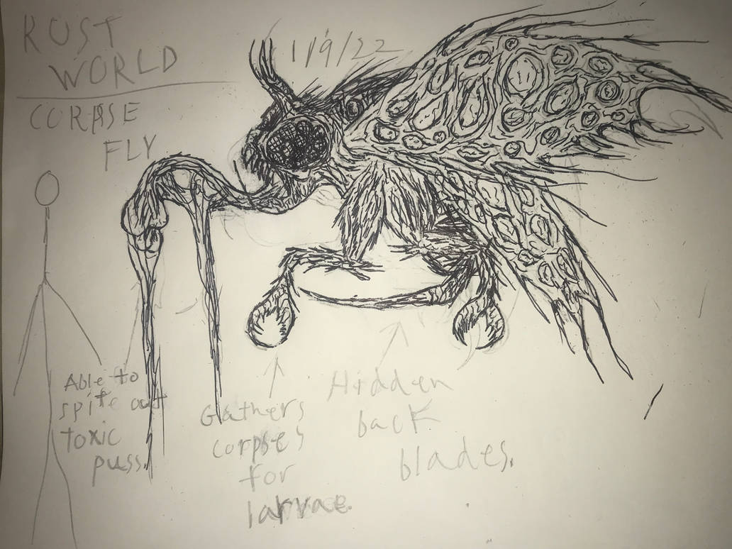 Rust World: Corpse Fly by CreaturesandMonsters on DeviantArt