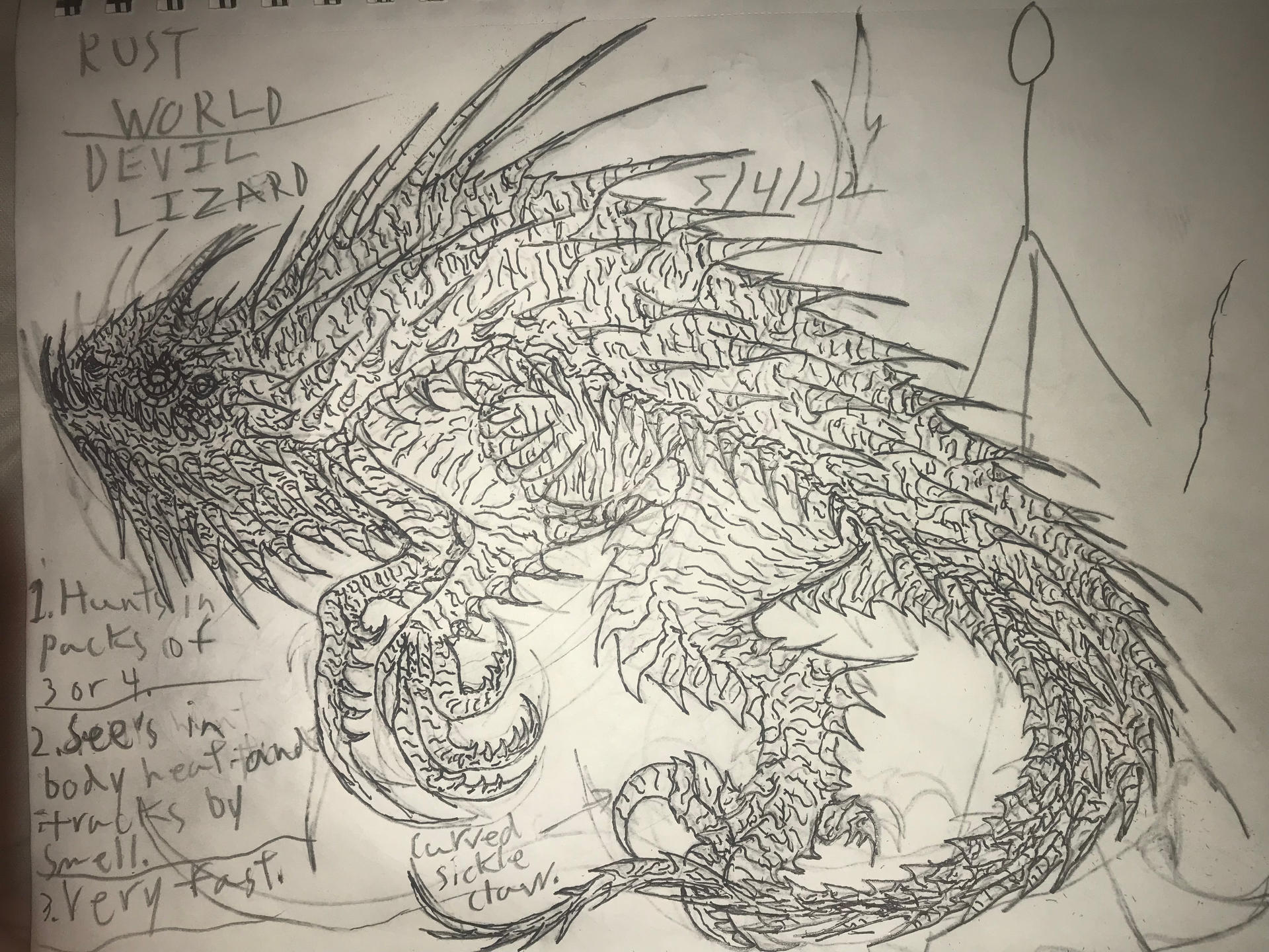 Rust Lizard Rust World: Devil Lizard by CreaturesandMonsters on DeviantArt