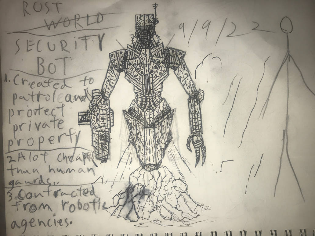 Rust World: Security Bot by CreaturesandMonsters on DeviantArt