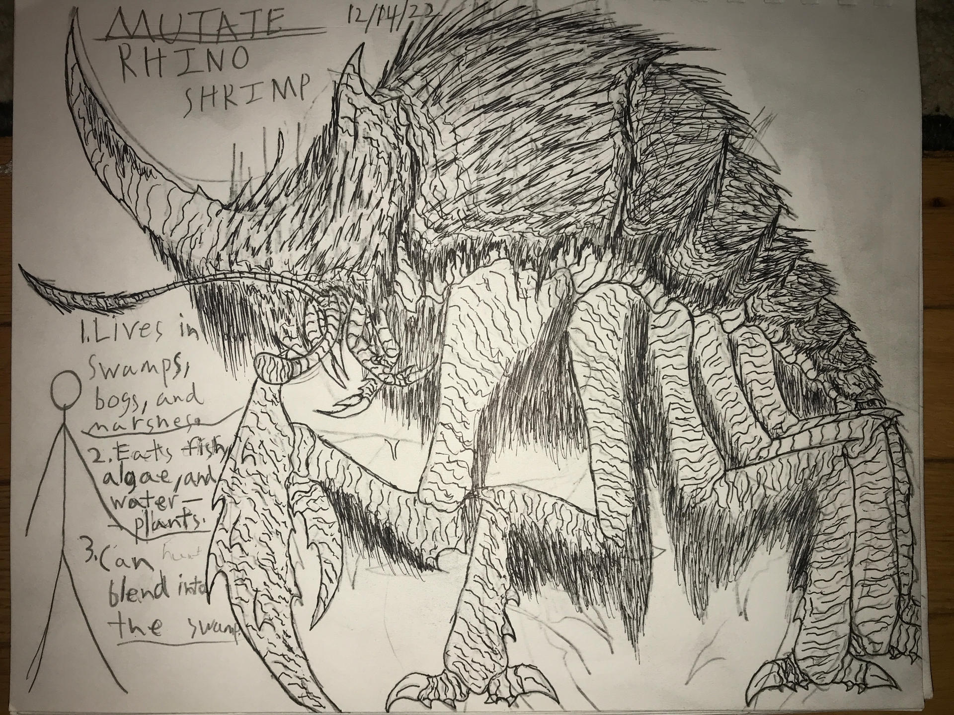 Monsters Rino Mutate: Rhino Shrimp by CreaturesandMonsters on DeviantArt