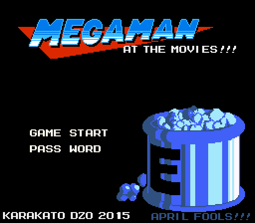 Mega Man at the Movies (Title Screen)