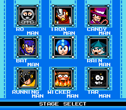 Mega Man at the Movies (Stage Select)