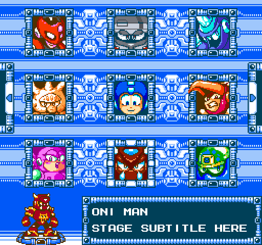 Mega Man SG Stage Select Concept