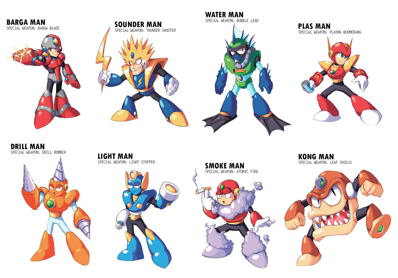 Disciplin afslappet skrig Mega Man 2 Concept Robot Masters by KarakatoDzo on DeviantArt