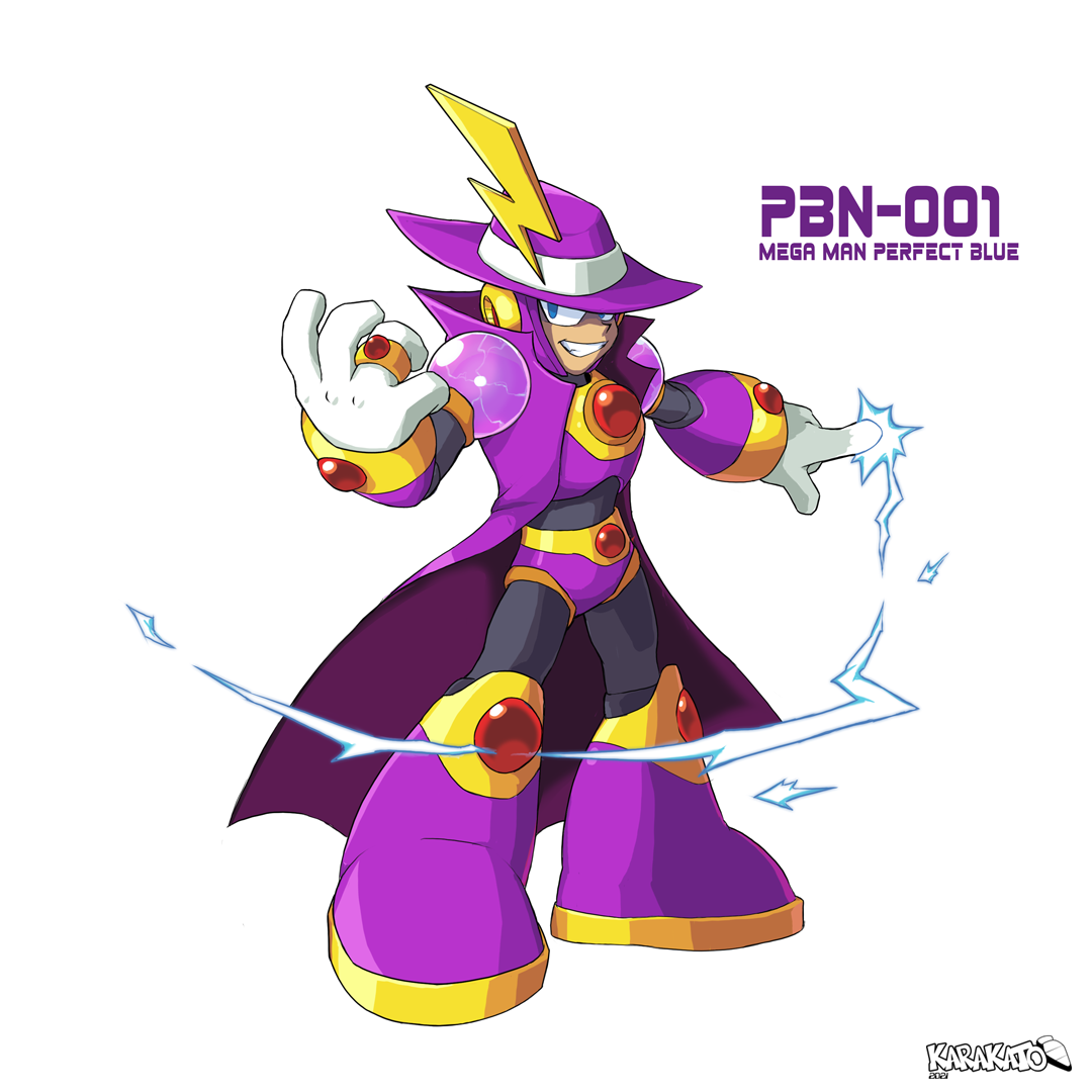 PBN: 001 (Mega Man Perfect Blue) by KarakatoDzo on DeviantArt