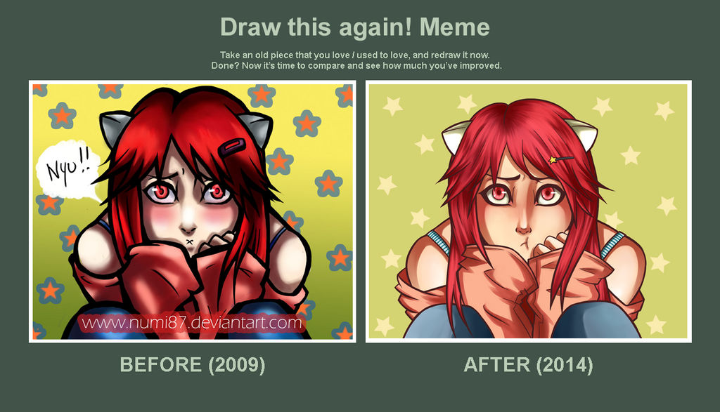 Draw this again! Meme by NumiCardinal on DeviantArt