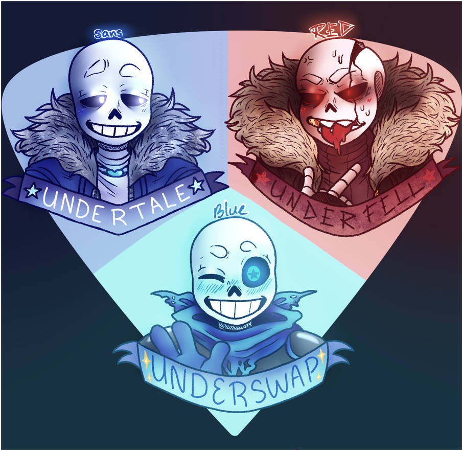 First Undertale {Fanart} The First Three (Undertale) by Monsky8495 on DeviantArt