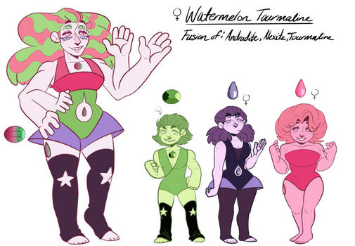 {OCs} Watermelon Tourmaline (SU)