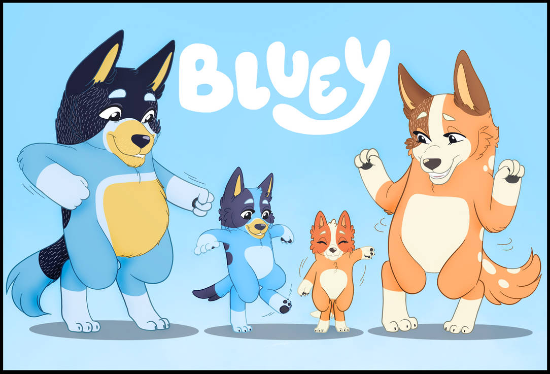 {Fanart} Bluey by Monsky8495 on DeviantArt