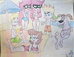 Johnny Test is at the Beach! by TheLivingBluejay