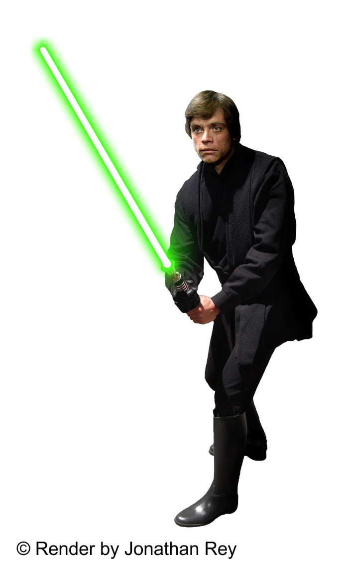 Luke Skywalker Jedi - Render PNG by jonathanrey
