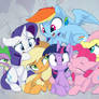 Mane Six Cuddles