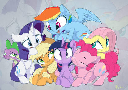 Mane Six Cuddles