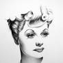 Lucille Ball Minimal Portrait
